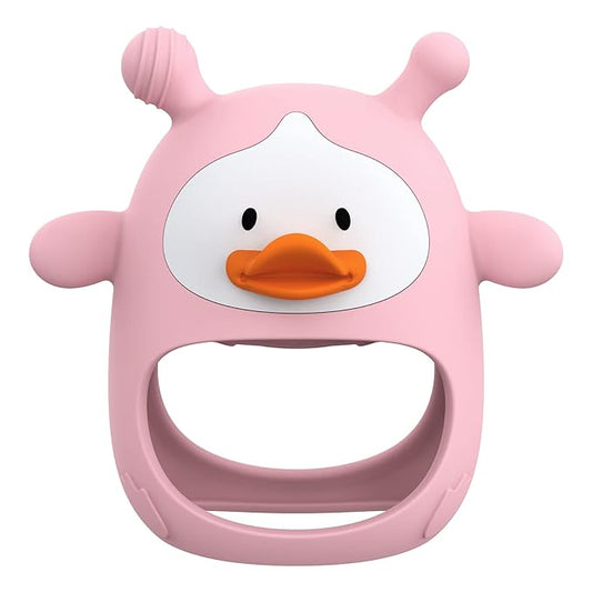 Teething Toys for Babies 0-6 Months, Never Drop Silicone Baby Teether