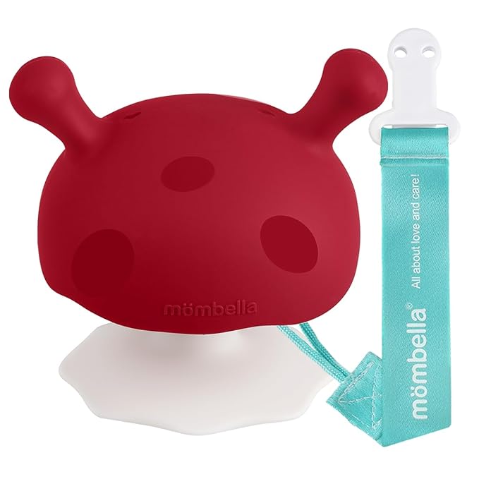 Baby Teething Toys for 3-12 Months+,Silicone Mombella Baby Teether with Suction Base