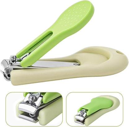 Baby Nail Clippers,4-in-1 Infant Nail Safety Care Set,Baby Pedicure Tool Include ；Baby Nail Clippers,Baby Nail Scissors, Nail File,Tweezers, Suitable for Newborn, Infant Toddler Big Kid/Green
