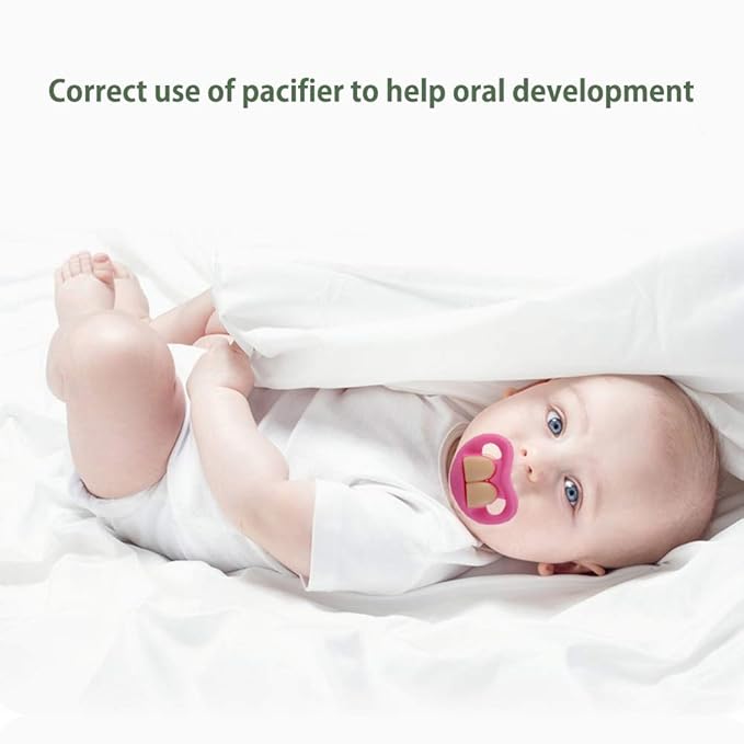 YAPROMO 4 Pack Silicone Pacifier Toddler Orthodontic Pacifier - Cute
