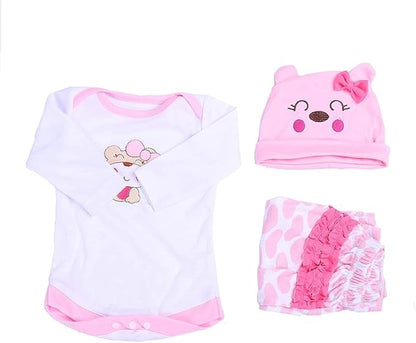 MAIHAO Reborn Baby Dolls Clothes for 17-22 Inch Newborn Baby 17-22 Inch 4pcs Set