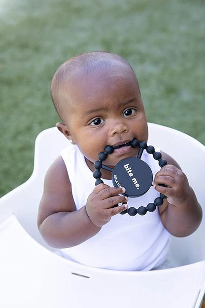 Bella Tunno Happy Teether ??Soft & Easy Grip Baby Teether Toy, Silicone Teether Ring to Help Soothe Gums