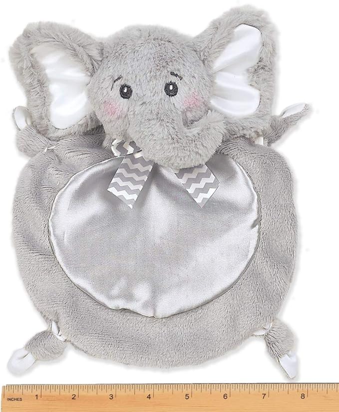 Bearington Baby Wee Spout, 8 x 7 Inch Small Gray Elephant Stuffed Animal