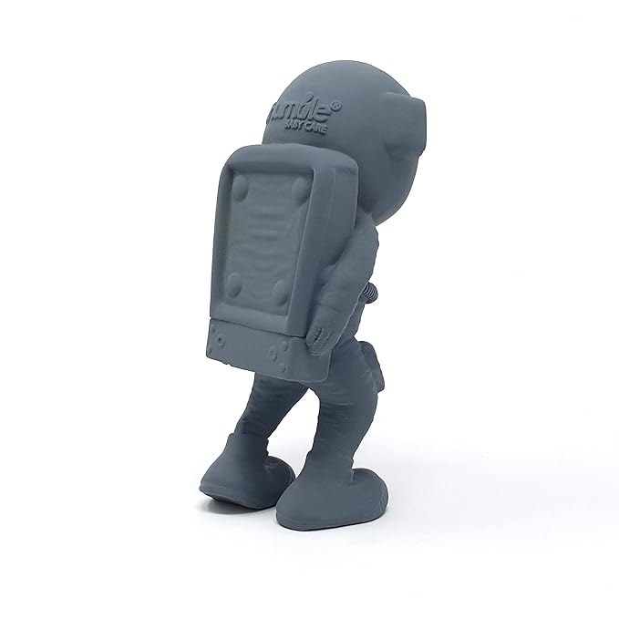 AstroGNAW (Grey) Natural Rubber Baby Toy for Teething, Bath time