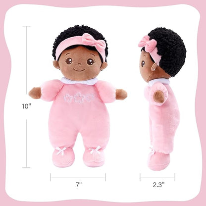 OUOZZZ Soft Black Baby Dolls for Girls - First African 10"