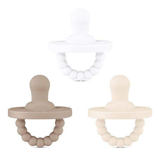 Ryan & Rose Cutie PAT All-in-One Pacifier and Teether Massaging (3 Pack),