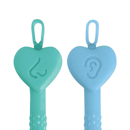 Dr. Talbot?s Baby Safe Nose and Ear Cleaner Set with Hygienic Travel Case, Gentle Dual-Ended Easy Mucus and Wax Remover Tool 2 Pack,