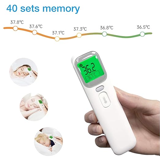 Wellue Touchless Baby Thermometer, Infrared Forehead and Ear Thermometer