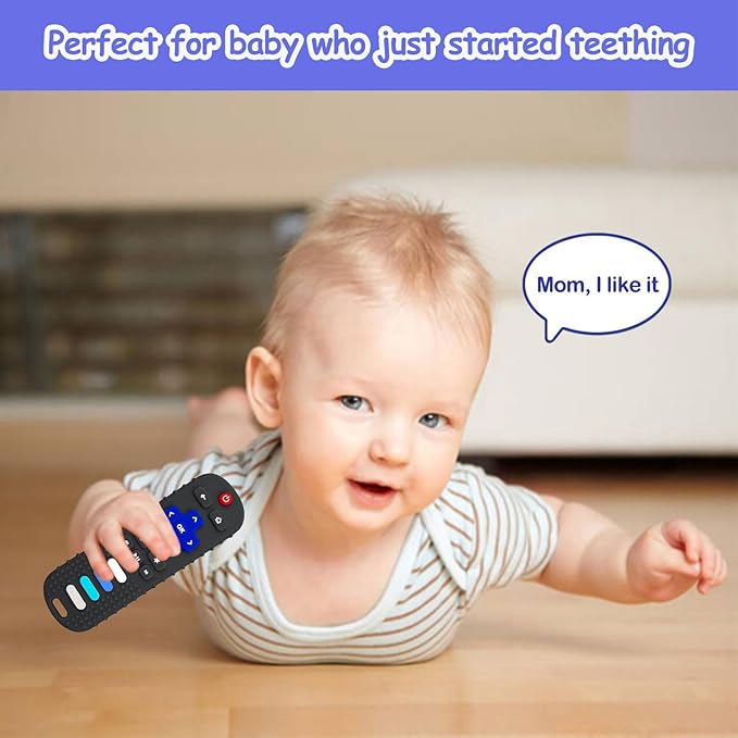Baby Teething Toys, Food Grade Silicone Teether for Babies 3 6 12 18 Months