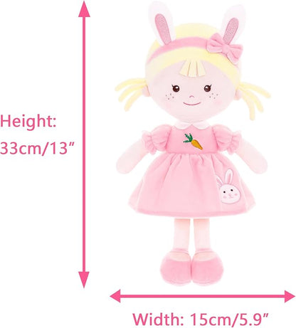 Onetoo Bunny Doll Plush Baby Doll Rabbit Doll First Baby Dress14