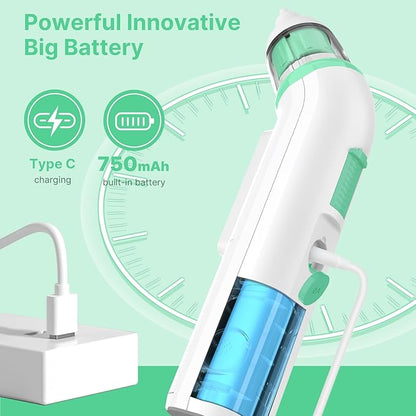 Nasal Aspirator for Baby, Electric Baby Nose Sucker with Adjustable 5 Levels Suction 3 Tips,