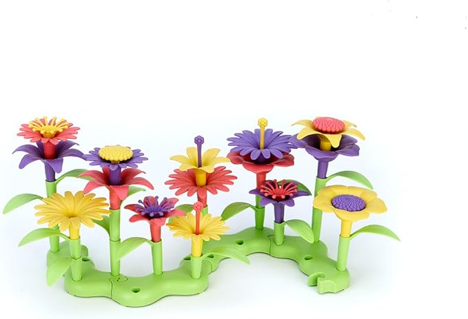 Green Toys Build-a-Bouquet Floral Arrangement Playset - BPA Free, Phthalates Free