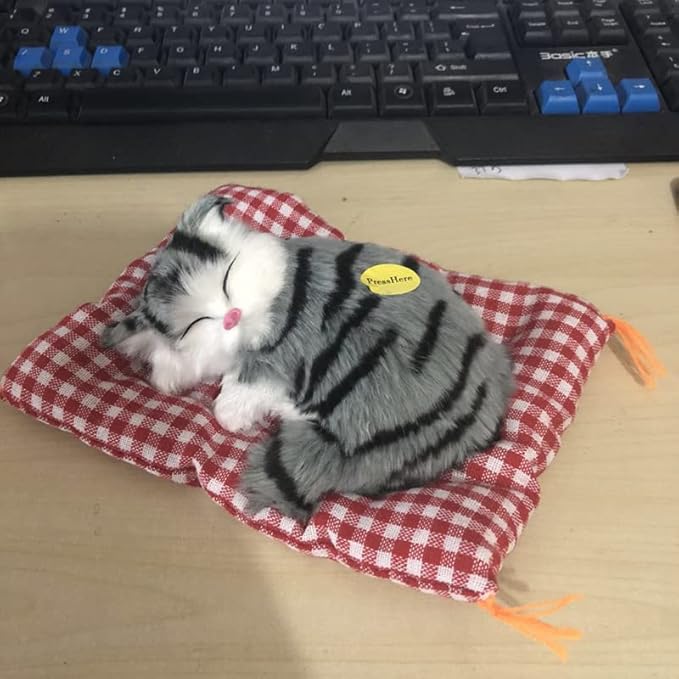 Simulation Lovely Cat Make Sounds Doll Cute Sleeping Plush Cats
