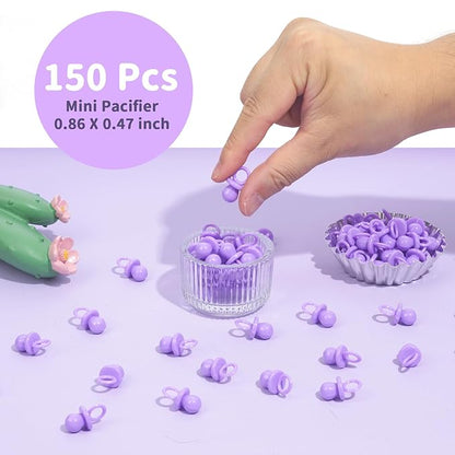 Baby Shower Pacifiers, 150 Mini Pacifiers for Baby Shower