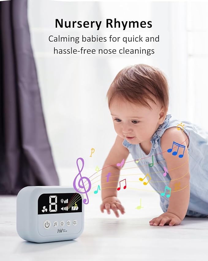 HEYVALUE Hospital Grade Nasal Aspirator for Baby, Nose Sucker with 9 Levels Suction