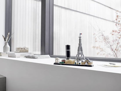 LEGO Architecture Paris Skyline, Collectible Model Building Kit with Eiffel Tower and The Louvre 21044