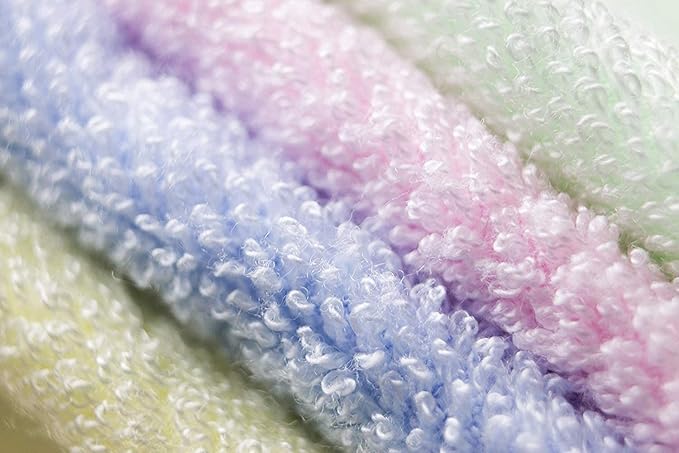 Jumpy Moo's Baby Washcloths - 100% Rayon from Bamboo, Ultra Thick 10x10 inches