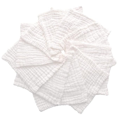 Baby Washcloths -6 Layer Soft Absorbent Face Towel - Natural Newborn Wipes for Delicate Skin
