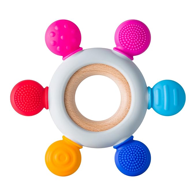Baby Teething Toys Silicone Teethers BPA Free Silicone Rudder
