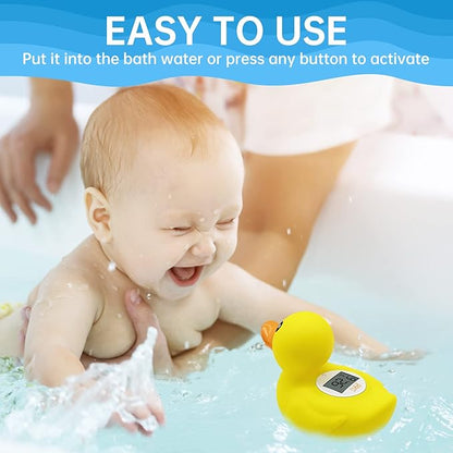 b&h Duck Baby Bath Thermometer, Toddlers Bath Temperature Thermometer Safety Floating Toy