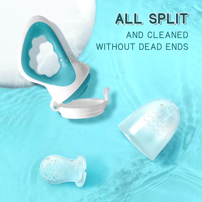 Baby Solids/Frozen Fruit Feeder Pacifier, Infant Teether Toy 4M+ 2-Pack -