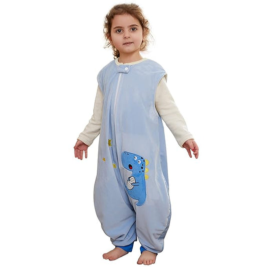 Infant Toddler Sleeping Bag, Baby Sleeping Sack Sleeveless 4 Season 3-5T, Dinosaur