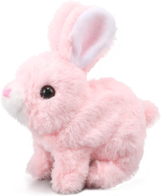 Hopping Walking Bunny Rabbit Toy with Sounds, Wiggling Ears