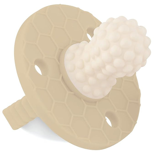 Soothipop Silicone Pacifier Teething Toys for Babies 0-6 Months 12, 18 Months - Pacifier Shaped Baby Teether