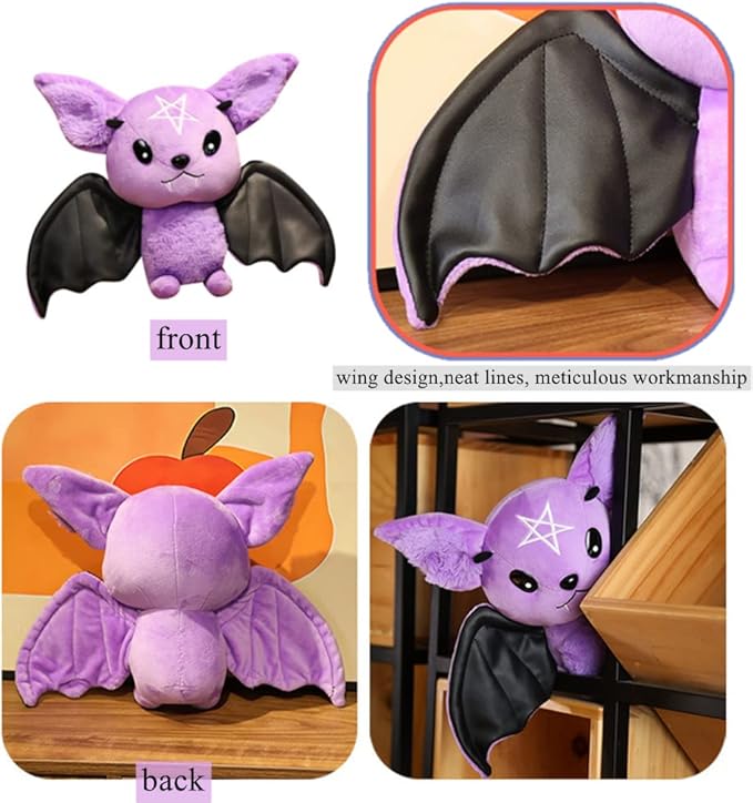 NatureMan Bat Plush Stuffed Animal Toy, Soft Huggable Doll for Kids 11.8inch)