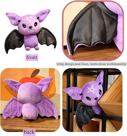 NatureMan Bat Plush Stuffed Animal Toy, Soft Huggable Doll for Kids 11.8inch)