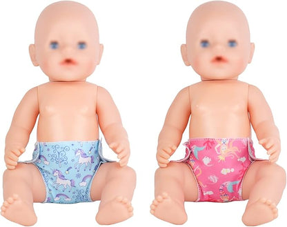 SOTOGO 10 Pieces Doll Diapers Doll Underwear Doll Underpants Doll 14-18 Inch