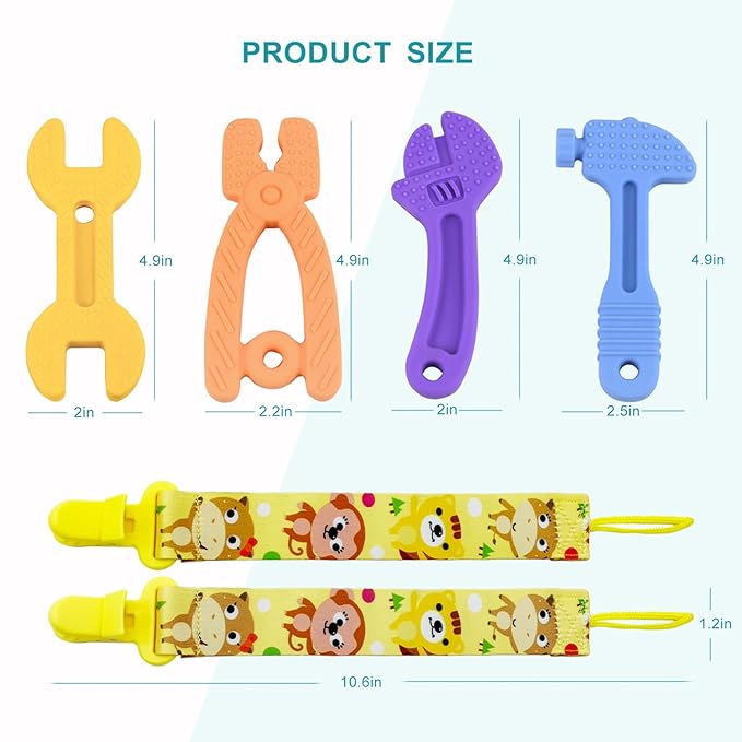 Teething Toys for Babies 0-6 Months 6-12 Months, Baby Teething Toys