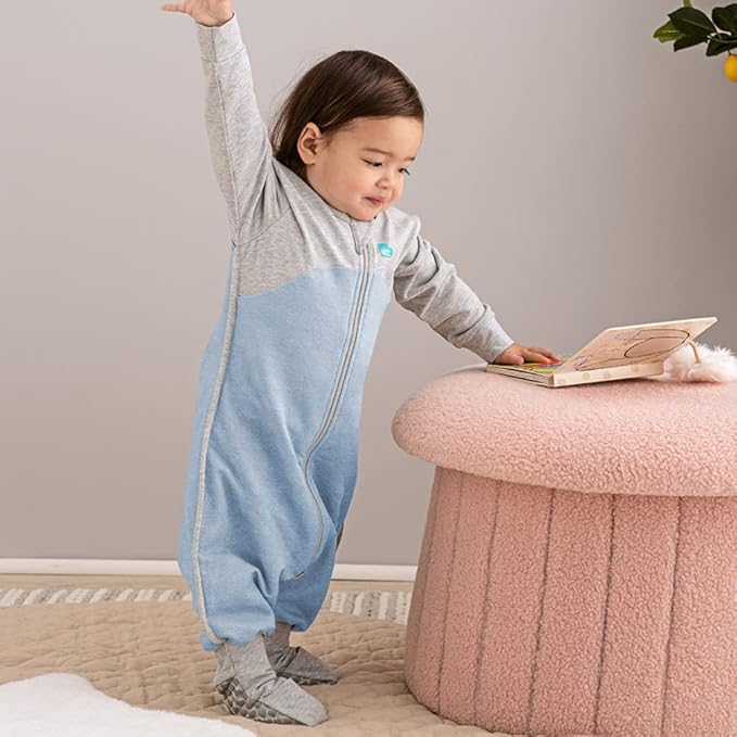Love to Dream Organic Long Sleeve Baby Sleep Suit, Super Soft Temp Regulating Sleeping Sack