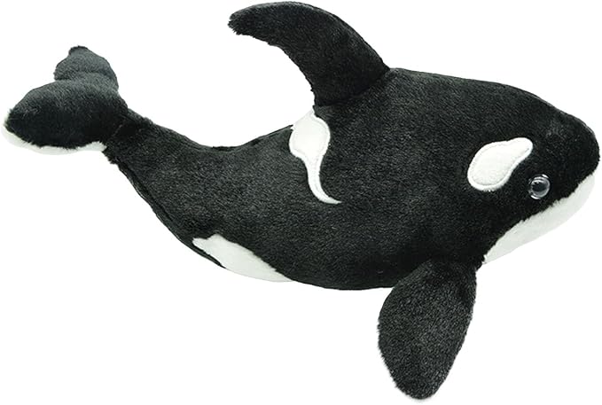 make my day Orca Blackfish Stuffed Animal Plush Toy Killer Whale Stuffed Animal Sea Critters Plush Doll Adorable Soft Whale Toy Plushies Present for Kids, Babies 12inch 2PCS