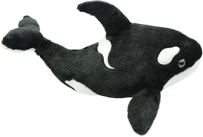 make my day Orca Blackfish Stuffed Animal Plush Toy Killer Whale Stuffed Animal Sea Critters Plush Doll Adorable Soft Whale Toy Plushies Present for Kids, Babies 12inch 2PCS