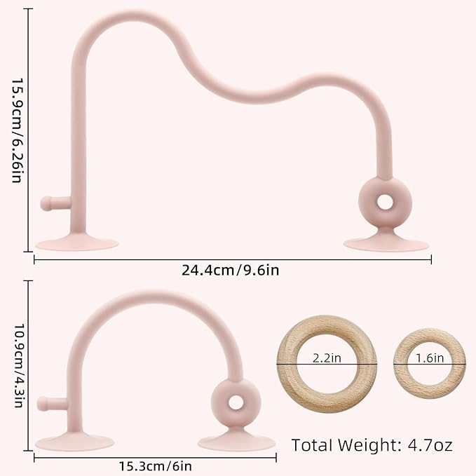 Baby Sensory Teething Chew High Chair Suction Toys for Infant 6 12 18 24