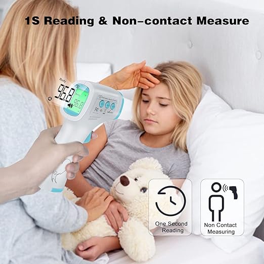 Thermometer for Adults Forehead, No Touch Thermometer for Adults