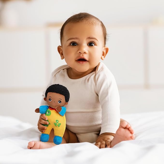 OUOZZZ Soft Black Baby Boy Doll- My Buddy Doll Birthday 10"