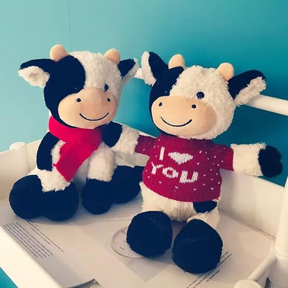 Cow Stuffed Animal Cow Plush Doll Toy 11.8 inch