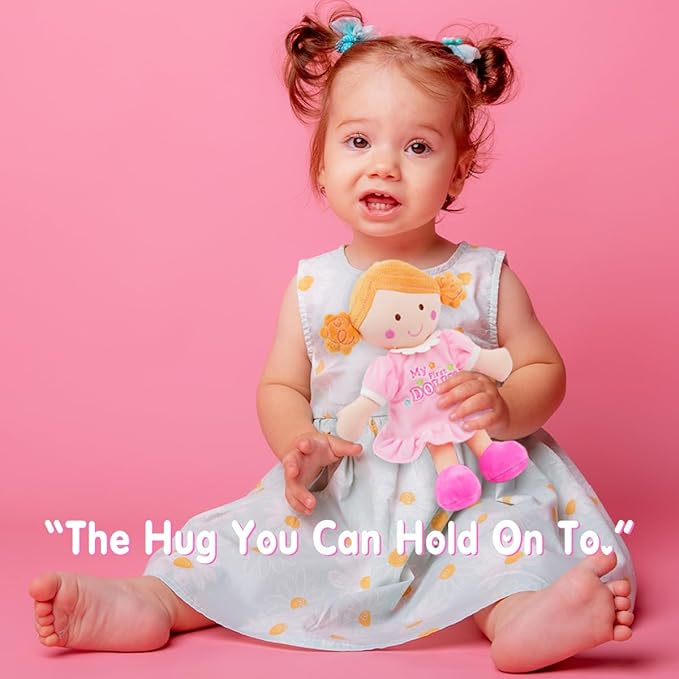 June Garden 12" My First Doll Kaitlyn - Soft Plush Baby Doll