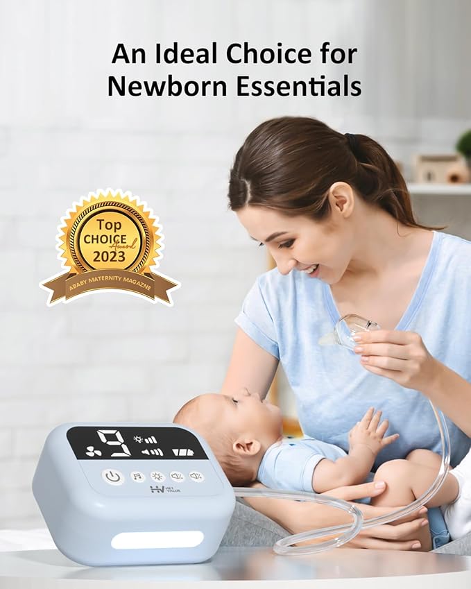 HEYVALUE Hospital Grade Nasal Aspirator for Baby, Nose Sucker with 9 Levels Suction