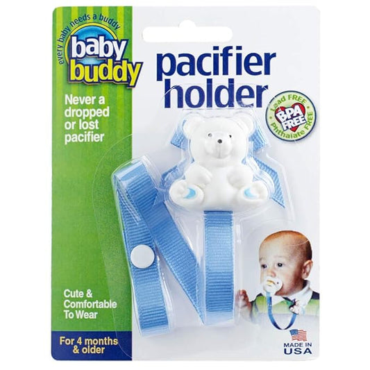Baby Buddy Pacifier Clip Holder, Newborn Essential with Universal Fit for all Binky and Teether Brands 4+ Months, 1 Pack