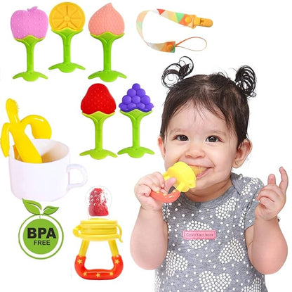 Baby Teething Toys, Freezer BPA Free Silicone Baby Teether Chew Toys