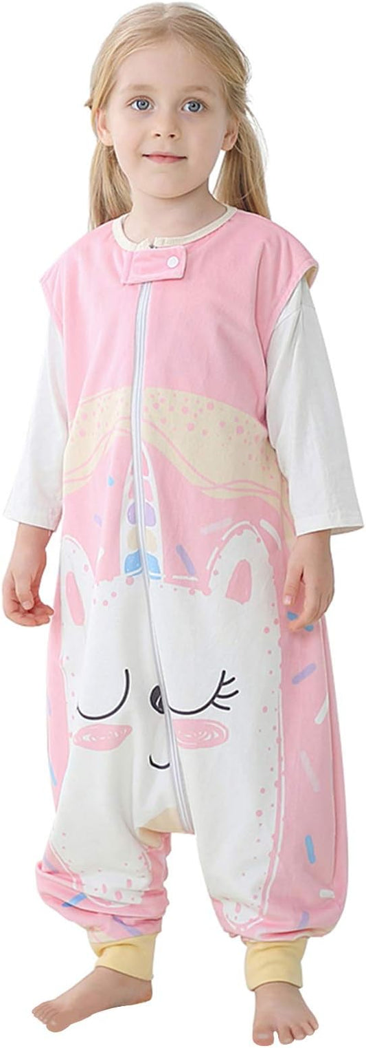 Baby Sleeping Sack Sleeveless, Toddler Sleeping Bag with Legs