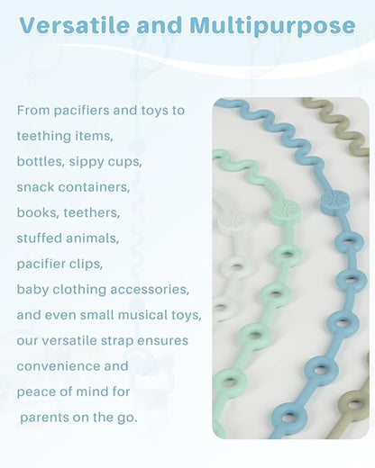 Toy Straps for Baby, boy-3pcs Adjustable Toy Holder for Stroller Accessories (boy-3 Pack)
