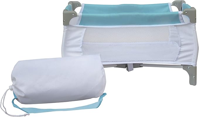 Olivia's Little World 3-in-1 Baby Doll Nursery Set, Blue/White
