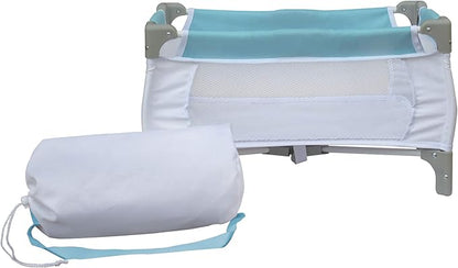 Olivia's Little World 3-in-1 Baby Doll Nursery Set, Blue/White