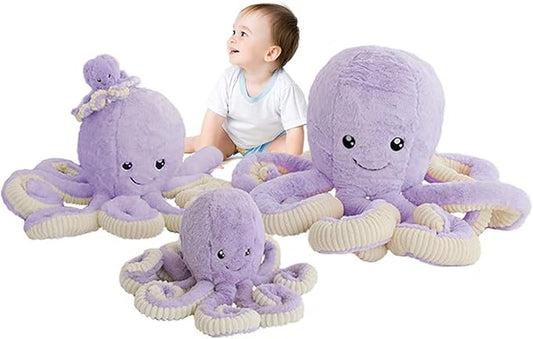 DENTRUN Octopus Stuffed Animals, Giant Octopus Plush Doll Play Toys for Kids Girls Boys Adults Birthday Xmas Halloween Present Stuffed Sea Animals Plushie 7/16/24/32 Inches, 5 Colors
