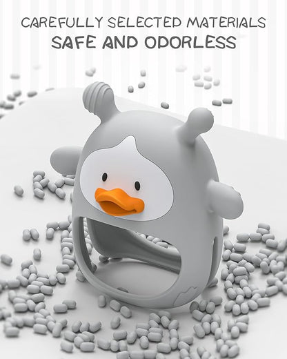 Teething Toys for Babies 0-6 Months, Never Drop Silicone Baby Teether