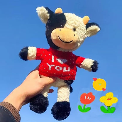 Cow Stuffed Animal Cow Plush Doll Toy 11.8 inch